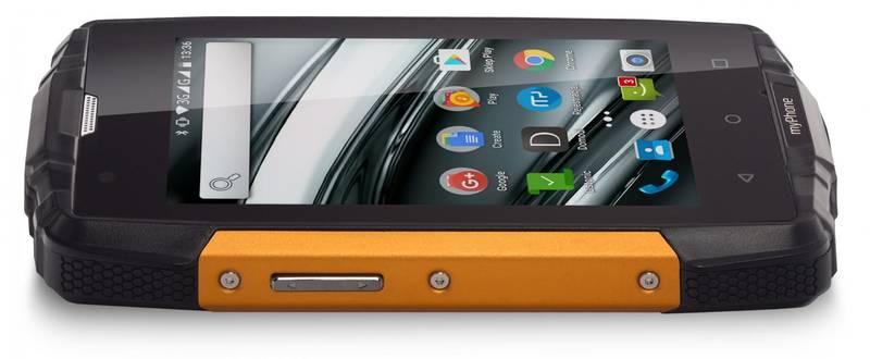 Mobilní telefon myPhone HAMMER IRON 2 Dual SIM černý oranžový, Mobilní, telefon, myPhone, HAMMER, IRON, 2, Dual, SIM, černý, oranžový