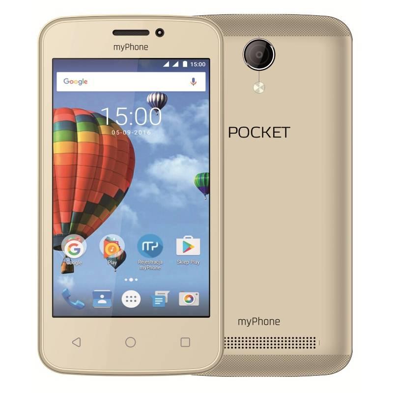 Mobilní telefon myPhone POCKET zlatý