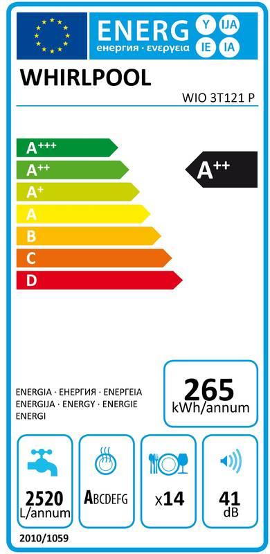 Myčka nádobí Whirlpool WIO 3T121 P