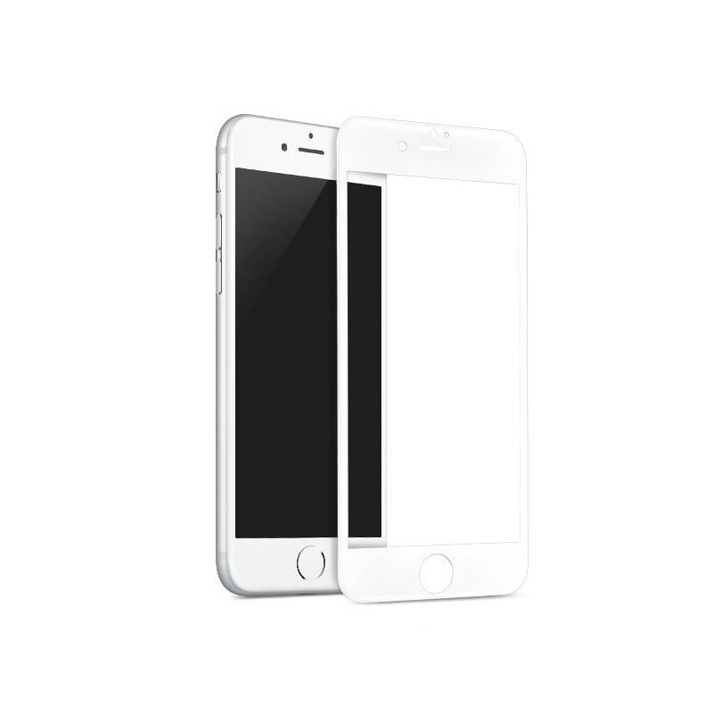 Ochranné sklo InvisibleSHIELD Glass Contour pro Apple iPhone 7 - bílý rám průhledné