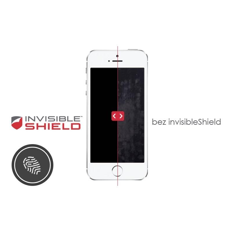 Ochranné sklo InvisibleSHIELD Glass Contour pro Apple iPhone 7 Plus - černý rám průhledné