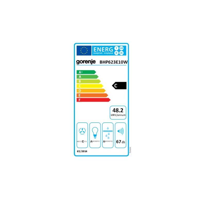 Odsavač par Gorenje Essential BHP623E10W bílý, Odsavač, par, Gorenje, Essential, BHP623E10W, bílý