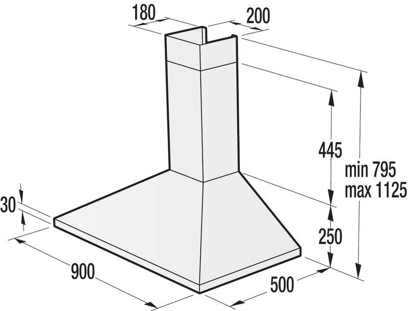 Odsavač par Gorenje WHC923E14X nerez