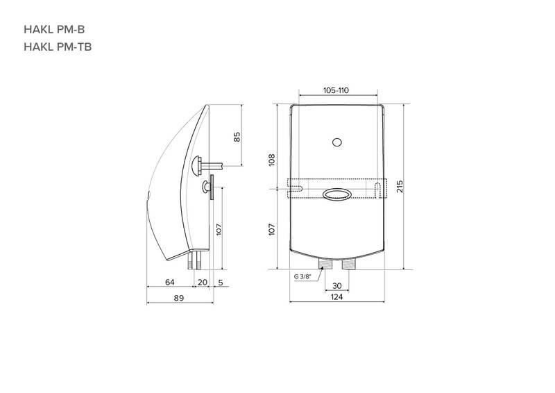 Ohřívač vody HAKL PM-B1 4,5 kW bílý, Ohřívač, vody, HAKL, PM-B1, 4,5, kW, bílý