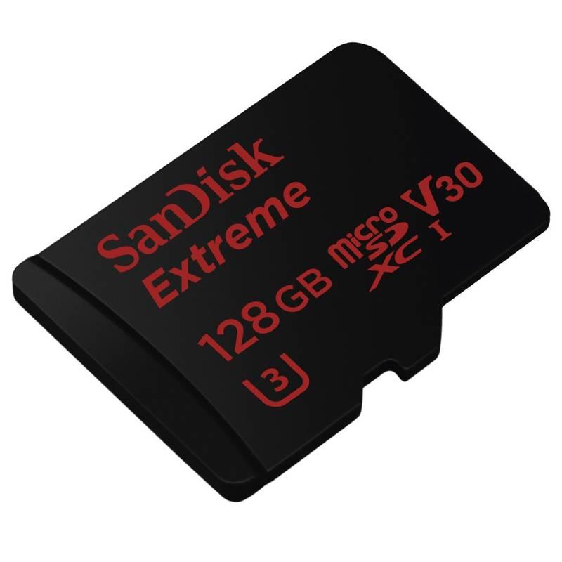 Paměťová karta Sandisk Micro SDXC Extreme AC 128GB UHS-I U3 V30 adapter černá