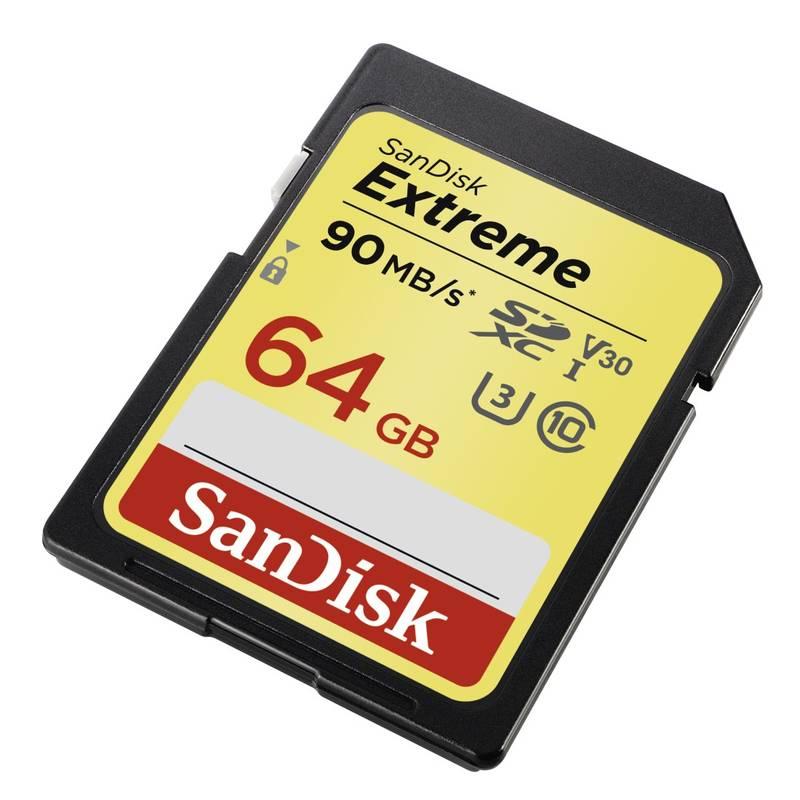 Paměťová karta Sandisk SDXC Extreme 64GB UHS-I U3 černá