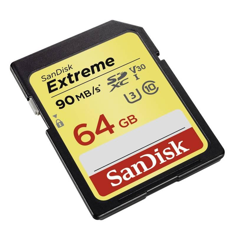 Paměťová karta Sandisk SDXC Extreme 64GB UHS-I U3 černá