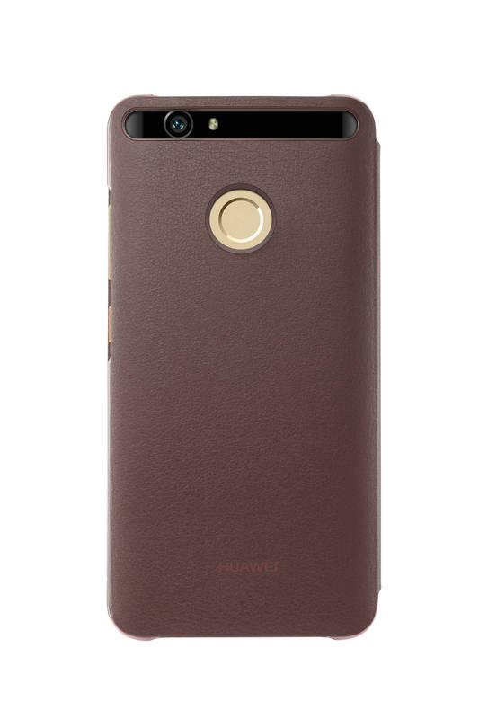 Pouzdro na mobil flipové Huawei Smart View pro Nova hnědé