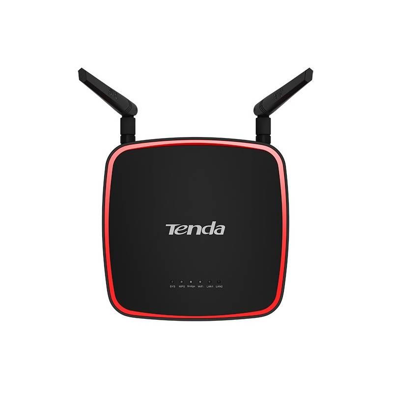 Router Tenda AP4 černý červený