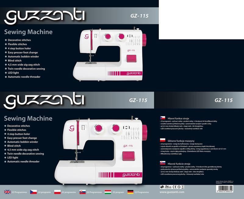 Šicí stroj Guzzanti GZ 115