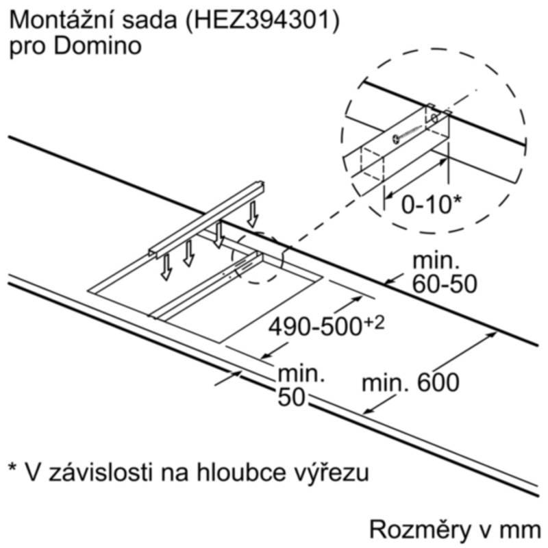 Sklokeramická varná deska Bosch PKF375FP1E černá