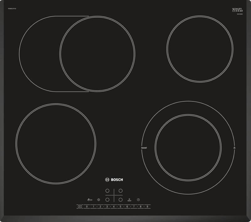 Sklokeramická varná deska Bosch PKN651FP1E černá