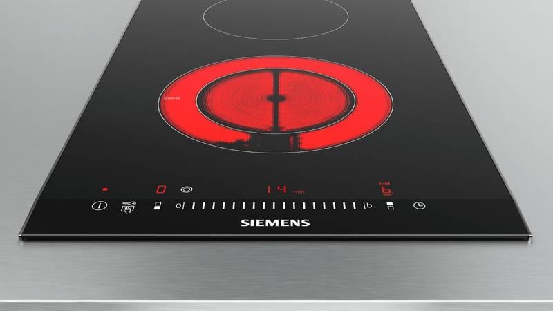 Sklokeramická varná deska Siemens Domino ET375FFP1E černá