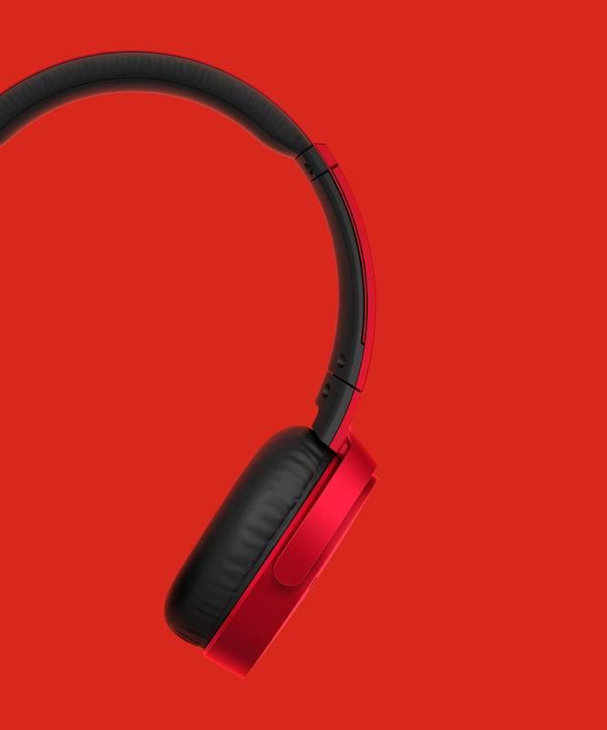 Sluchátka Sony MDR-XB650BT červená