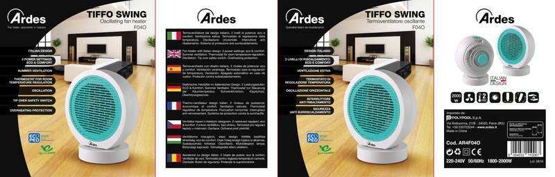 Teplovzdušný ventilátor Ardes 4F04O modrý