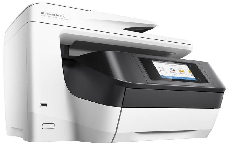 Tiskárna multifunkční HP Officejet Pro 8730 bílá