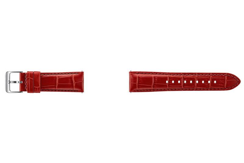 Výměnný pásek Samsung kožený pro Gear S3 Aligator červený