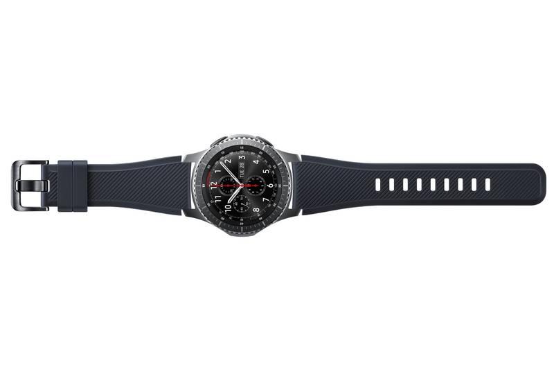 Výměnný pásek Samsung silikonový pro Gear S3 Frontier černý