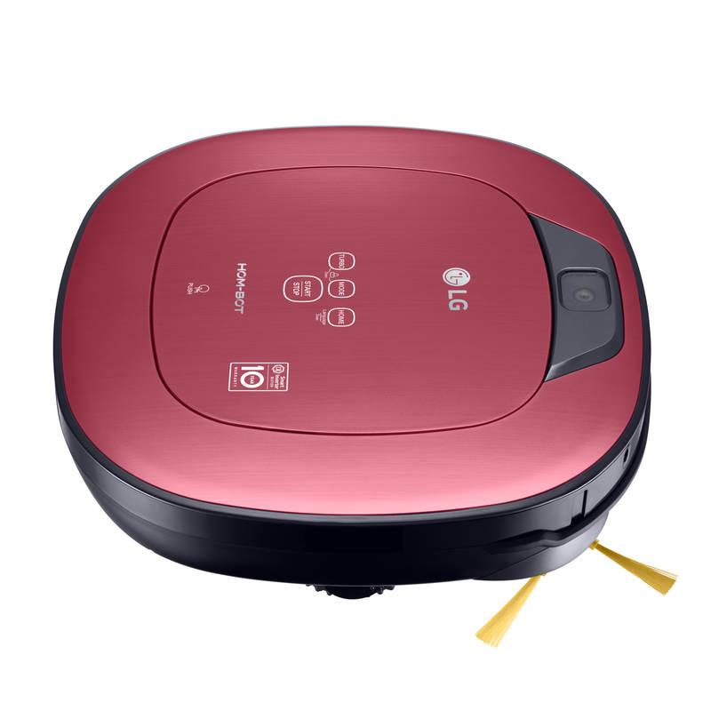 Vysavač robotický LG Hom-Bot Square VR86010RR Dual Eye 2.0™, Daily Carpet Care červený