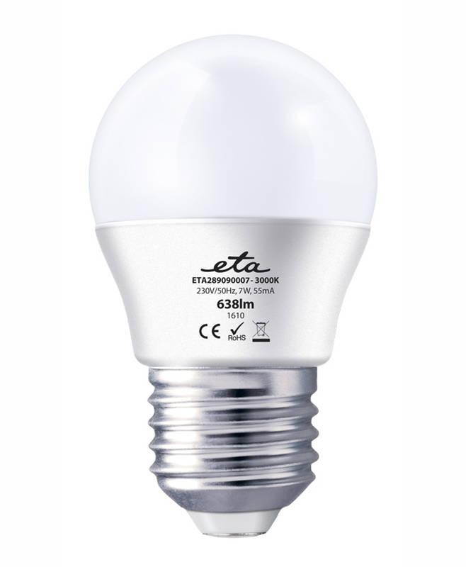Žárovka LED ETA EKO LEDka mini globe, 7W, E27, teplá bílá, Žárovka, LED, ETA, EKO, LEDka, mini, globe, 7W, E27, teplá, bílá