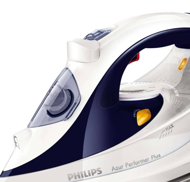 Žehlička Philips Azur Performer Plus GC4506 20 bílá modrá
