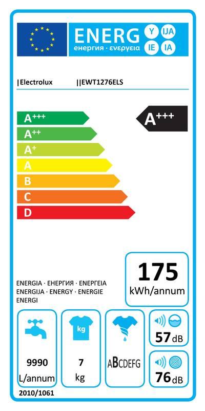 Automatická pračka Electrolux EWT1276ELS bílá