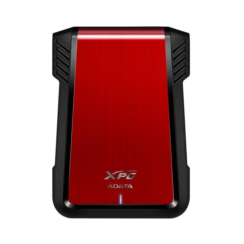 Box na HDD ADATA EX500, 2,5" SATA, USB, 3.1 černý červený