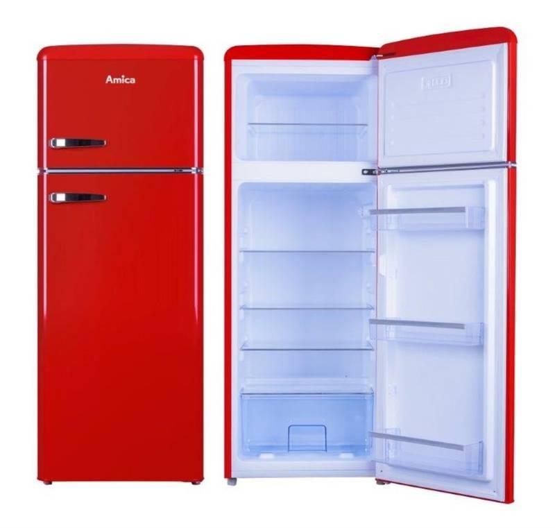 Chladnička Amica VD 1442 AR červená