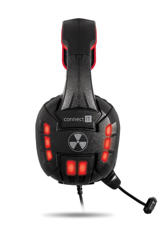 Headset Connect IT Battle Rainbow černý