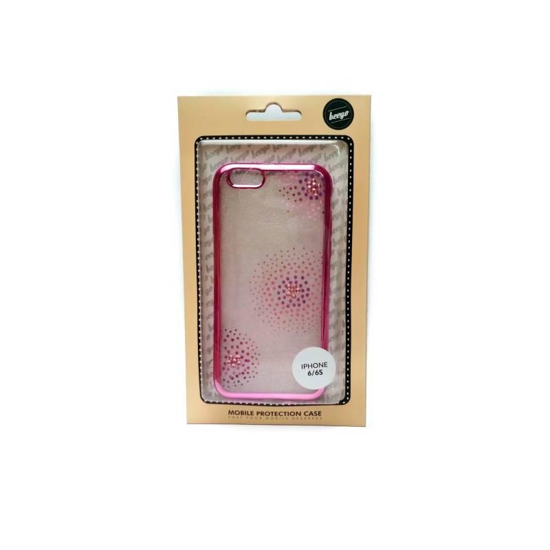 Kryt na mobil Beeyo Flower Dots pro Apple iPhone 6 6s růžový