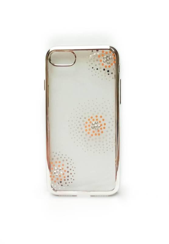 Kryt na mobil Beeyo Flower Dots pro Apple iPhone 8 7 stříbrný