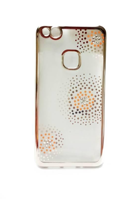 Kryt na mobil Beeyo Flower Dots pro Huawei P10 Lite stříbrný