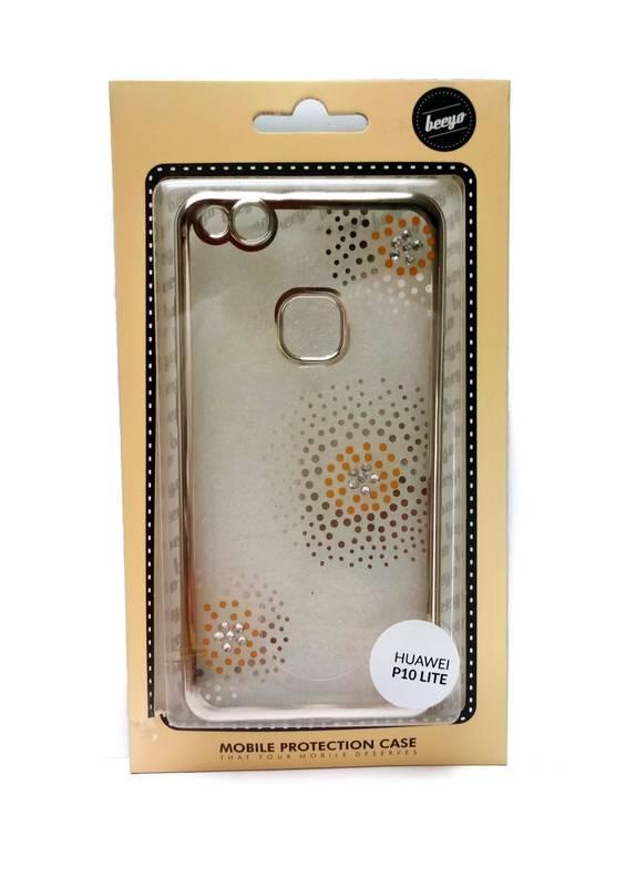 Kryt na mobil Beeyo Flower Dots pro Huawei P10 Lite stříbrný