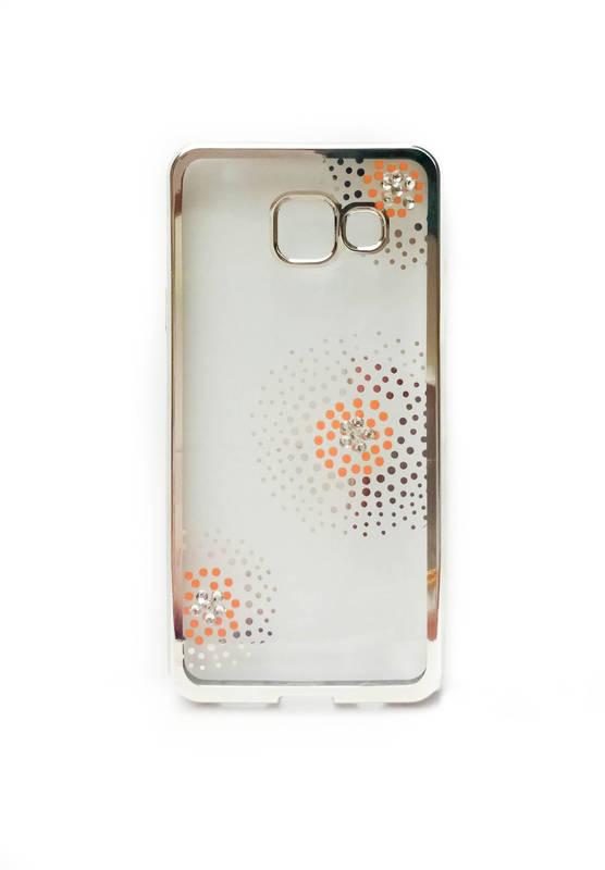 Kryt na mobil Beeyo Flower Dots pro Samsung Galaxy A3 stříbrný