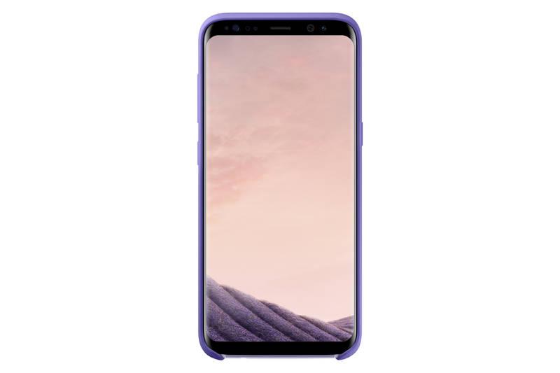 Kryt na mobil Samsung Silicon Cover pro Galaxy S8 fialový