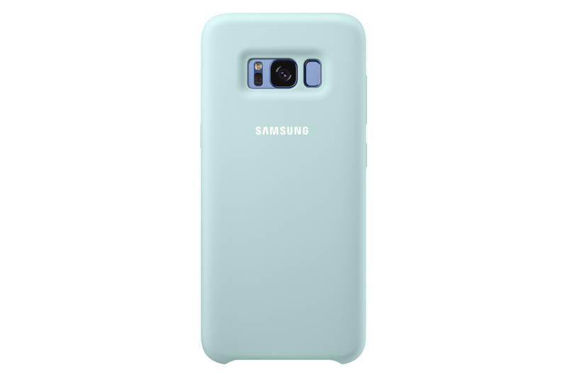Kryt na mobil Samsung Silicon Cover pro Galaxy S8 modrý