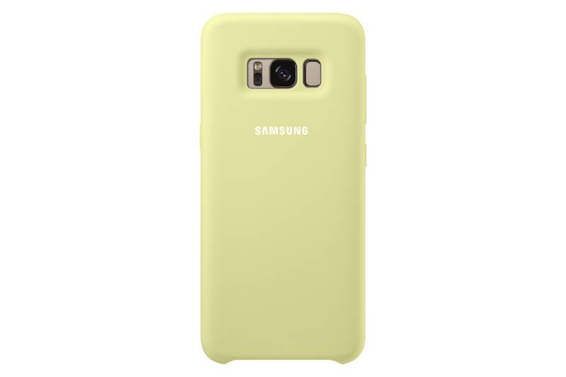 Kryt na mobil Samsung Silicon Cover pro Galaxy S8 zelený