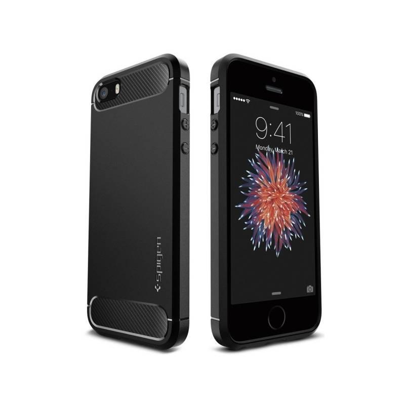 Kryt na mobil Spigen Rugged Armor Apple iPhone 5 5s SE černý
