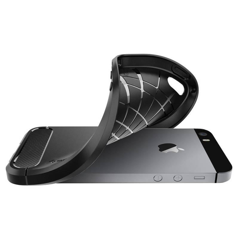 Kryt na mobil Spigen Rugged Armor Apple iPhone 5 5s SE černý