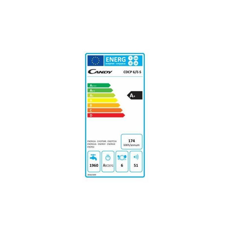 Myčka nádobí Candy CDCP 6 E-S stříbrná