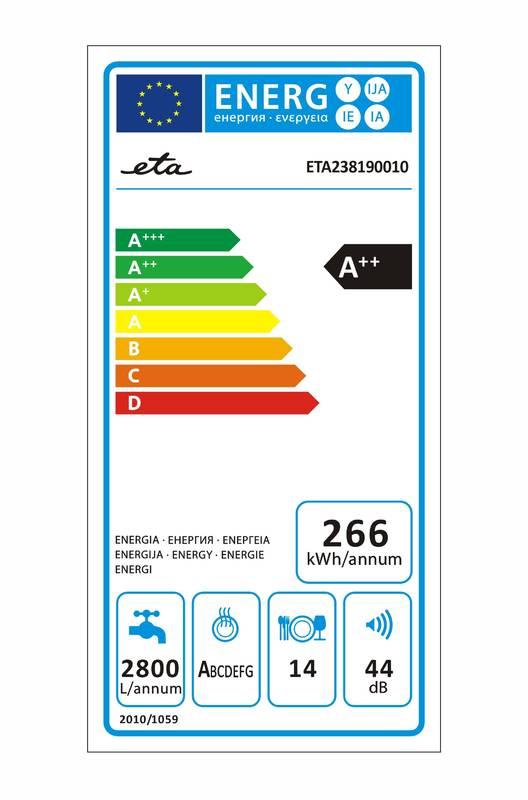 Myčka nádobí ETA 238190010 nerez