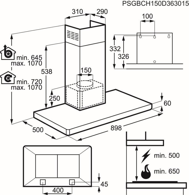 Odsavač par Electrolux EFB90460OX nerez