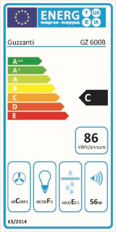 Odsavač par Guzzanti GZ 600B černý