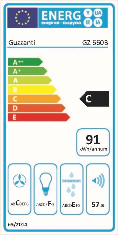 Odsavač par Guzzanti GZ 660B černý