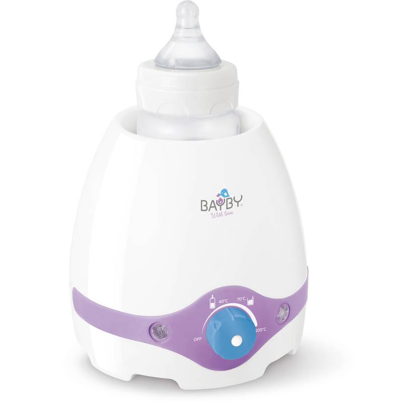 Ohřívač kojeneckých lahví BAYBY BBW 2000 3v1 bílý fialový