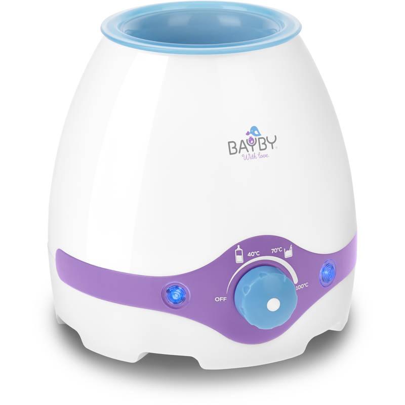 Ohřívač kojeneckých lahví BAYBY BBW 2000 3v1 bílý fialový