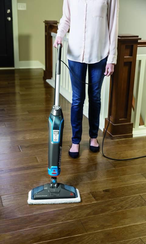 Parní mop Bissell 2113N PowerFresh Titanium černý modrý titanium
