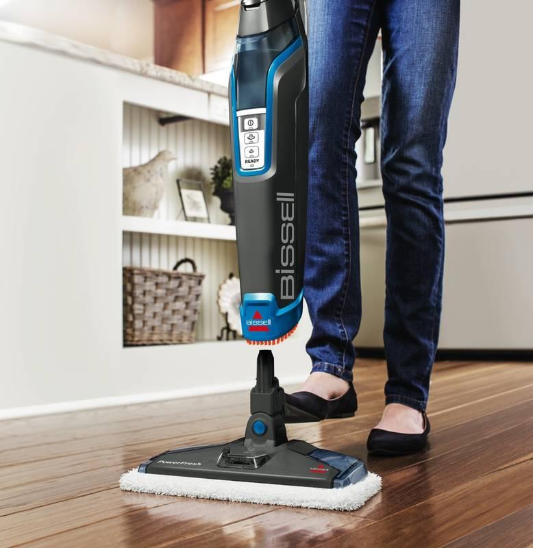 Parní mop Bissell 2113N PowerFresh Titanium černý modrý titanium