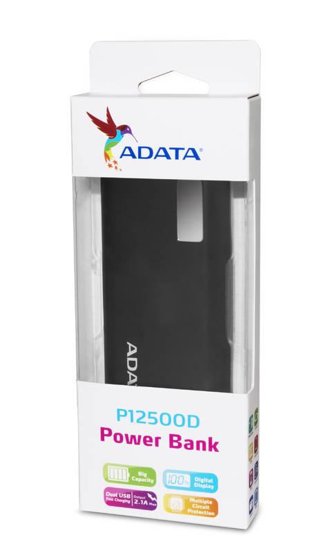 Powerbank ADATA P12500D 12500mAh černá