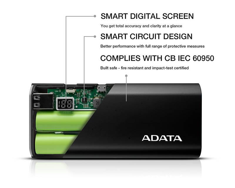 Powerbank ADATA P12500D 12500mAh černá